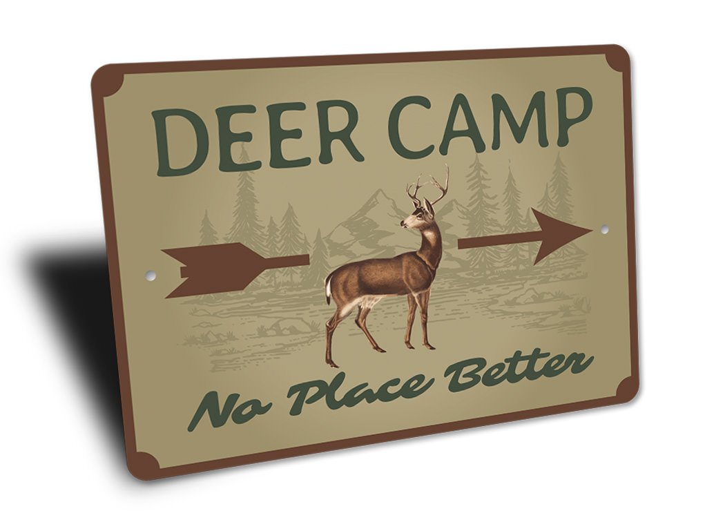 Deer Camp Arrow Sign