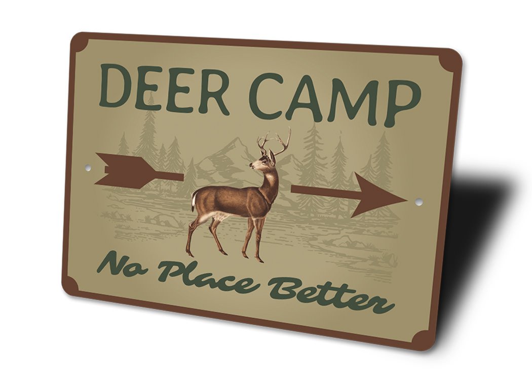 Deer Camp Arrow Sign