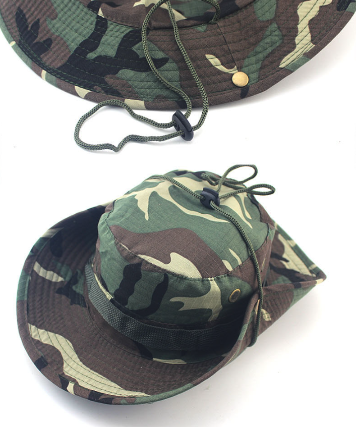 Boonie Bucket Hats Outdoor Fishing Hunting Wide Brim Mesh Camo Safari