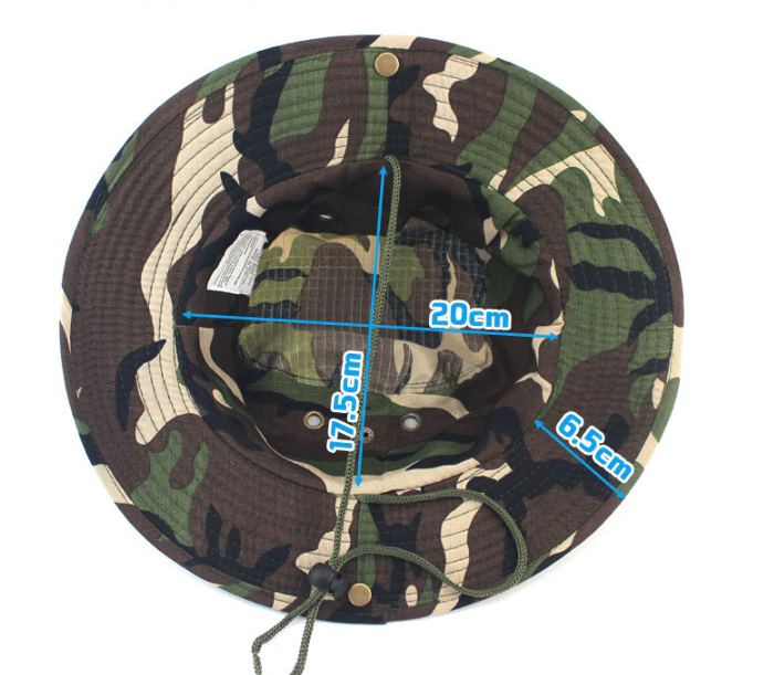 Boonie Bucket Hats Outdoor Fishing Hunting Wide Brim Mesh Camo Safari
