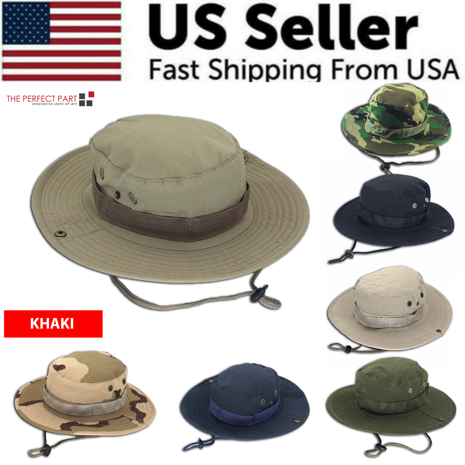 Boonie Bucket Hats Outdoor Fishing Hunting Wide Brim Mesh Camo Safari