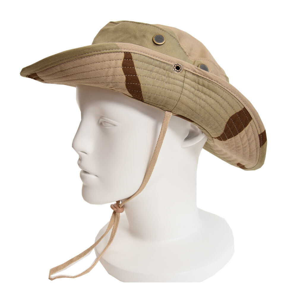 Boonie Bucket Hats Outdoor Fishing Hunting Wide Brim Mesh Camo Safari