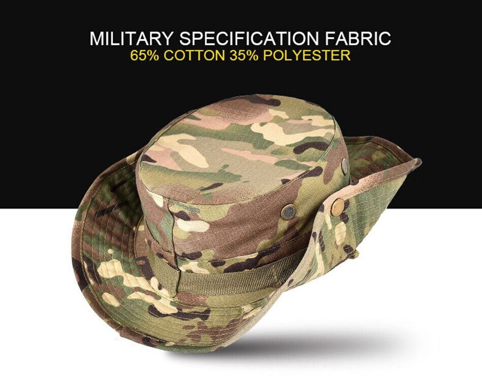 Boonie Bucket Hats Outdoor Fishing Hunting Wide Brim Mesh Camo Safari