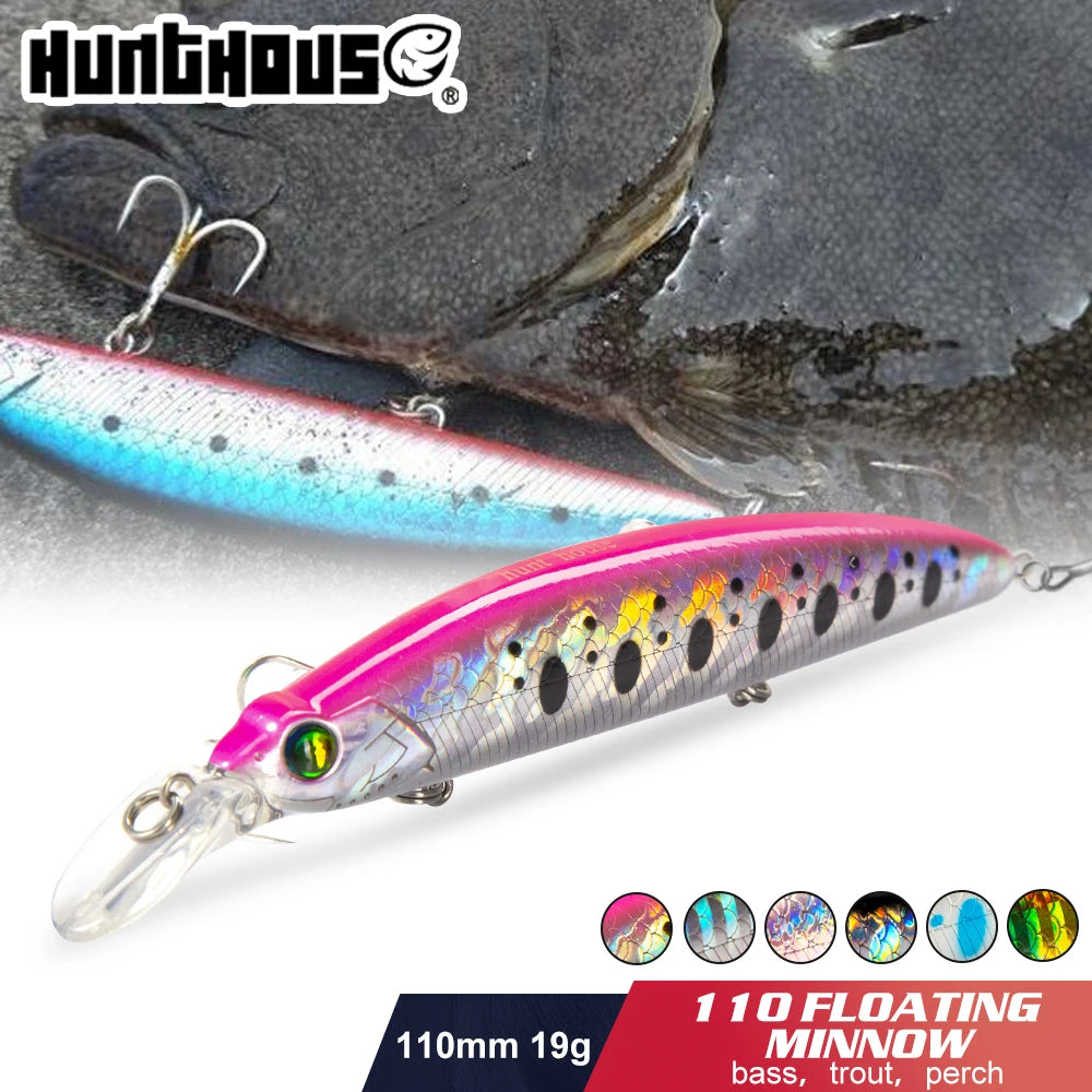 Hunthouse Chile Poke Gyodo Minnow Hard Fishing Lure Floating Jerkbait