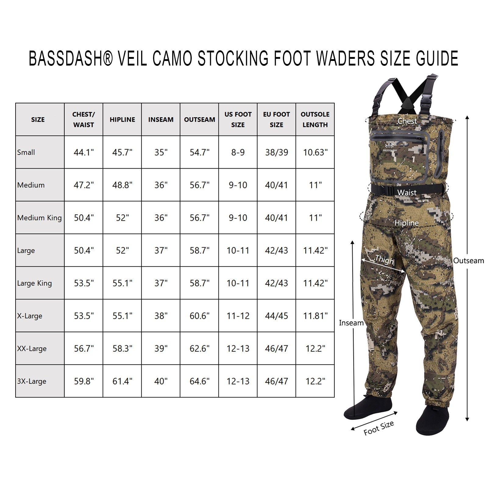 Fishing Waders Breathable | Mens Hunting Chest Waders | Bassdash Boots