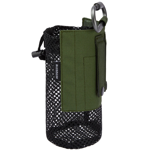 Bassdash Water Bottle Pouch with Molle Straps Belt Clip Carabiner
