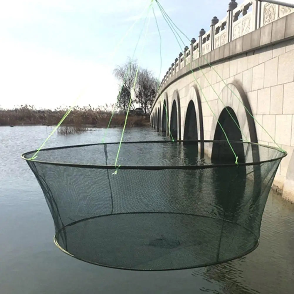 Portable Landing Fishing Net Large Foldable Drop Net Prawn Bait Crab