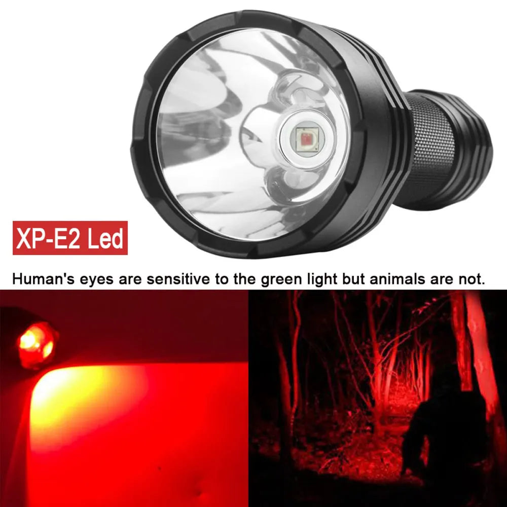 UltraFire C8 LED Outdoor Strong Red Light Flashlight Using 18650