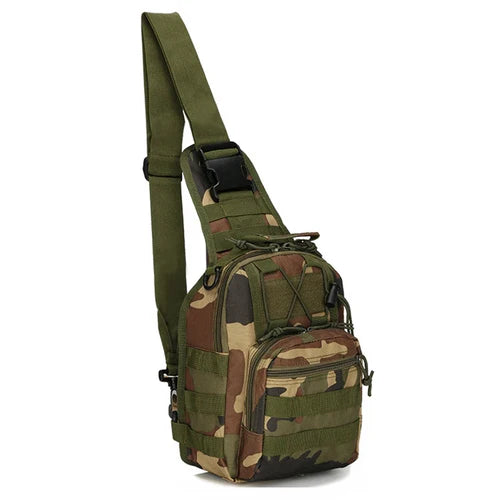 Tactical Shoulder Bag 800D Waterproof Oxford Small Chest Bag Outdoor