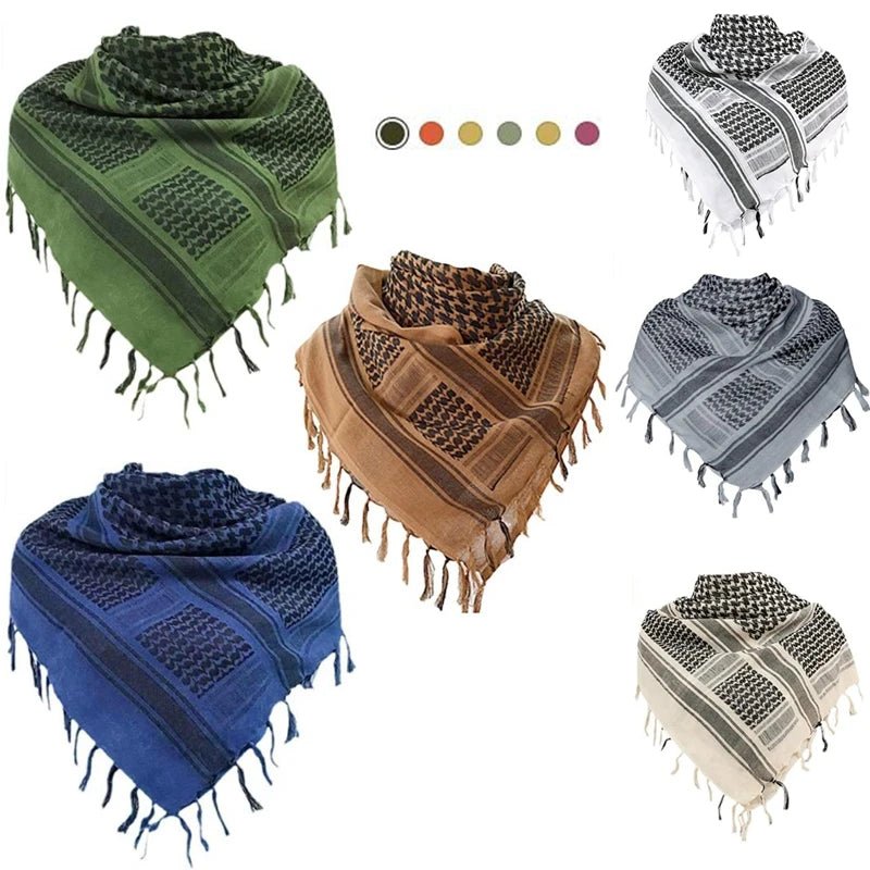 Tactical Hunting Scarf Shemagh Tactical Desert Keffiyeh Head Neck