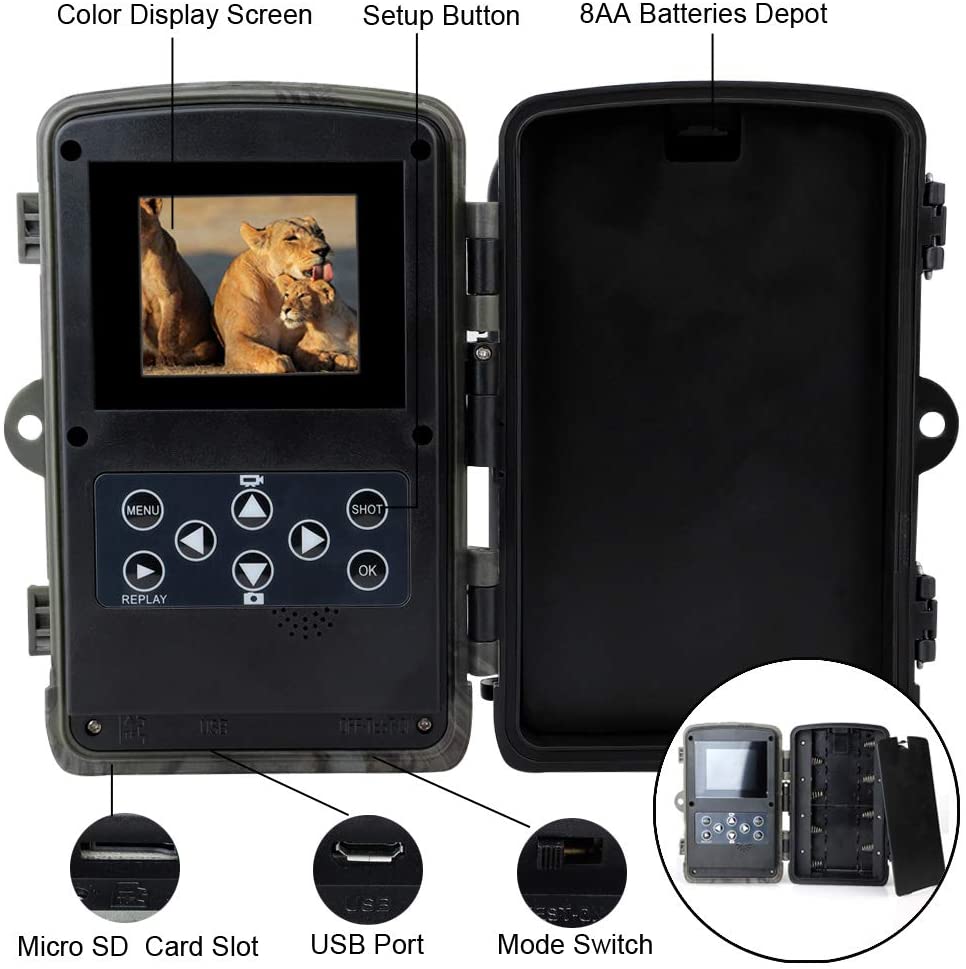Hc801a Hunting Trail Camera Wildlife Camera With Night Vision Motion