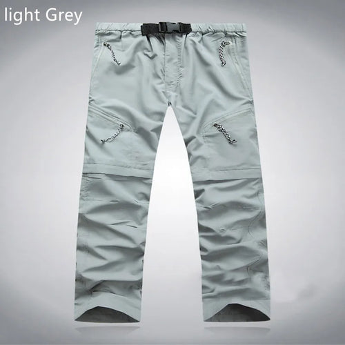 Men Quick Dry Outdoor Pants Removable Hiking&Camping Pants Male Summer