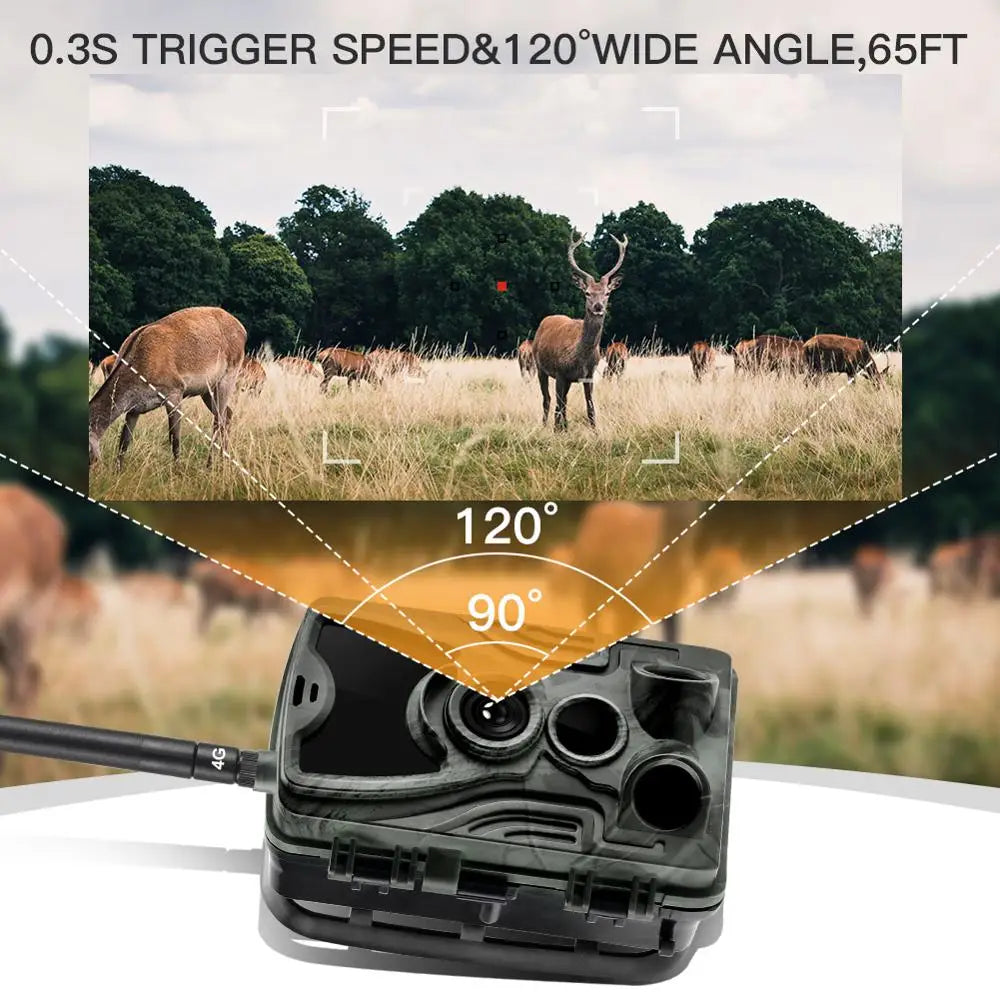 Free APP Trail Camera Cloud Service 4G Wildlife Hunting Surveillance