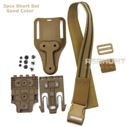 Tactical Drop Leg Holster QLS 19 22 Mid-low Belt Holster Loop
