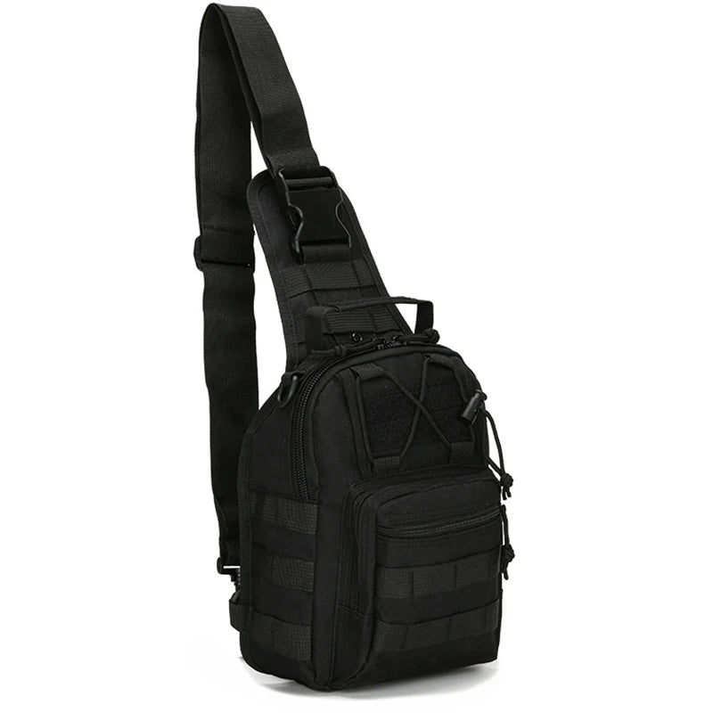 Tactical Shoulder Bag 800D Waterproof Oxford Small Chest Bag Outdoor