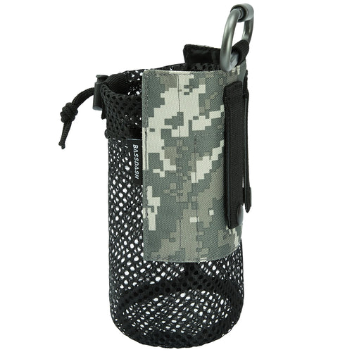 Bassdash Water Bottle Pouch with Molle Straps Belt Clip Carabiner