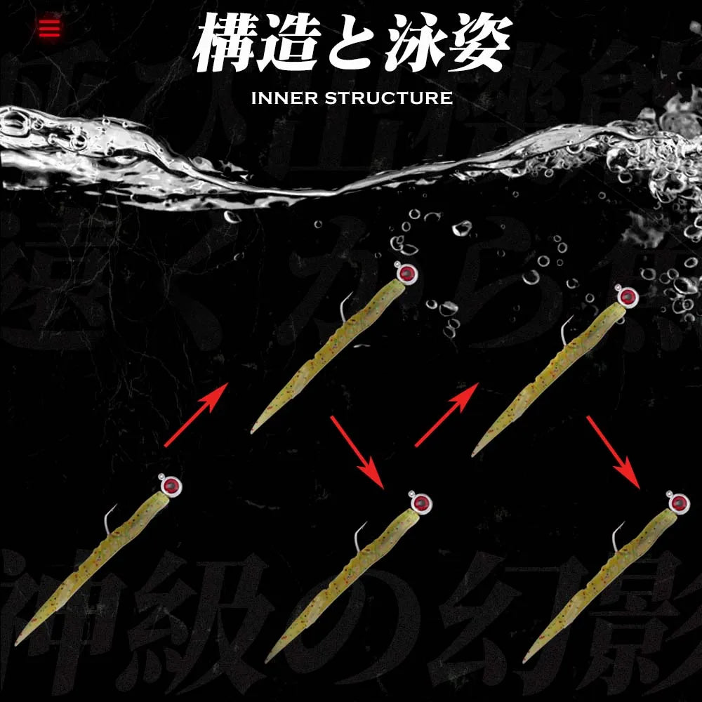 Hunthouse New Ajing Fishing Hooks With Red Eyes 5g 7g 10g 14g Zinc