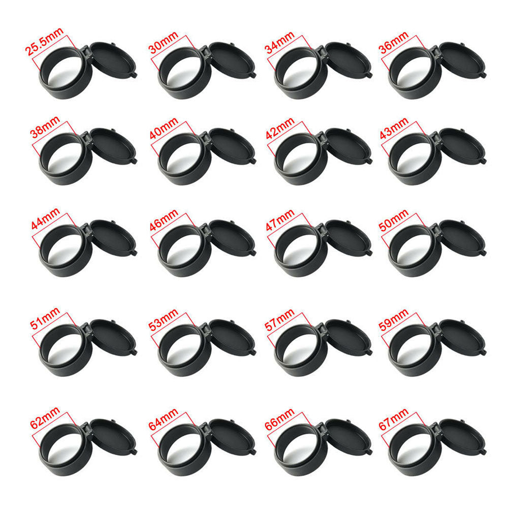 Rifle Scope Lens Cover Flip Spring Up Quick Open Lens Dust Cover