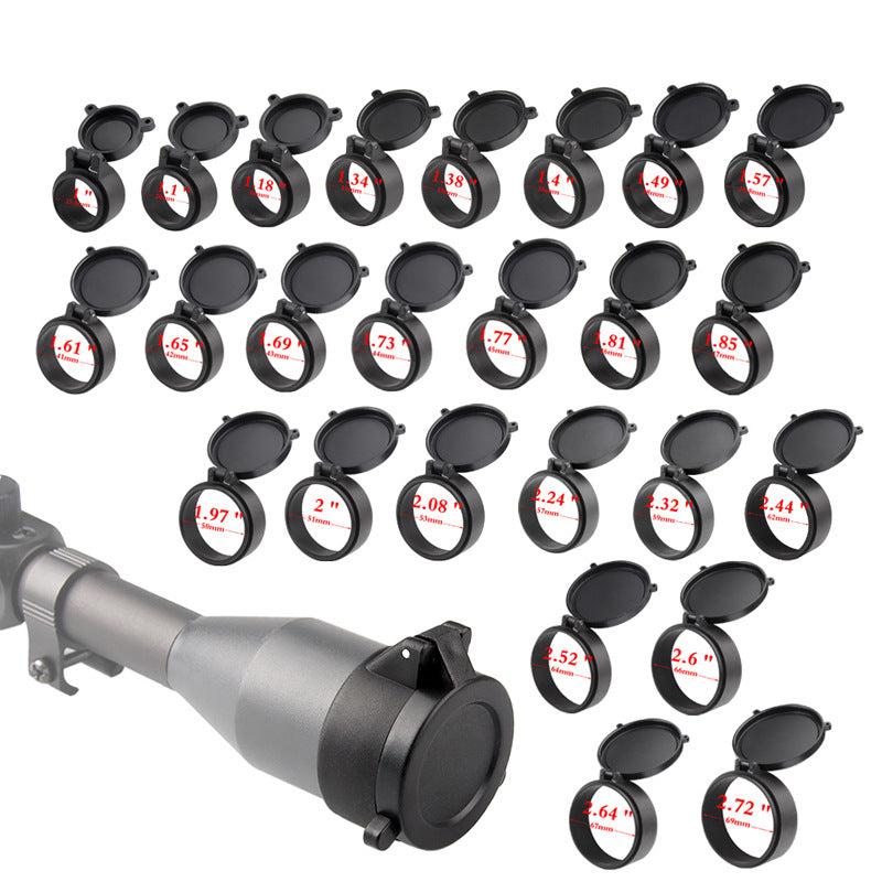 Rifle Scope Lens Cover Flip Spring Up Quick Open Lens Dust Cover