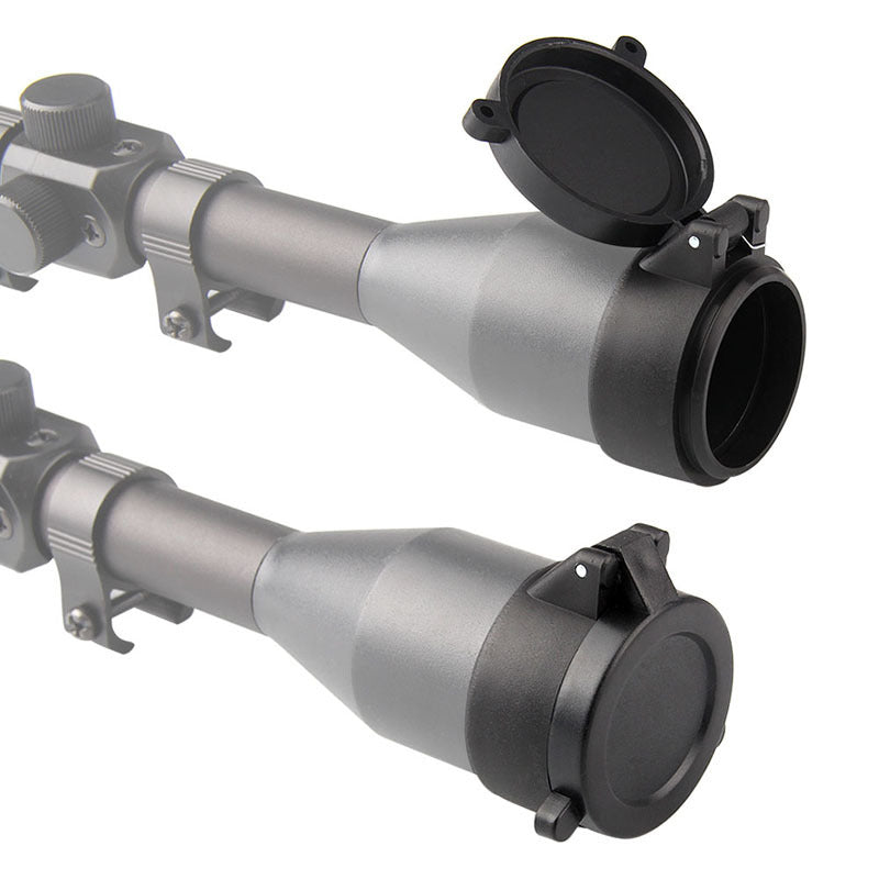 Rifle Scope Lens Cover Flip Spring Up Quick Open Lens Dust Cover