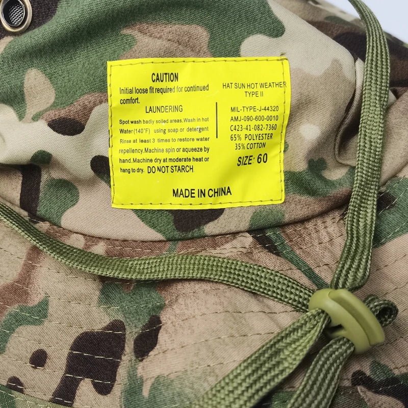 Camouflage Boonie Hat Wide Brim Men Women Sun Hat Outdoor Hiking