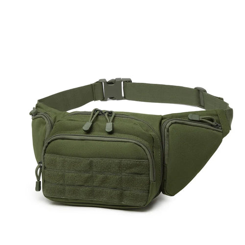 Waist Pack Nylon Bodypack Hiking Phone Pouch Outdoor Sports Armygreen