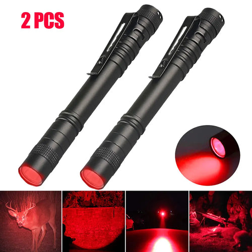 Mini Pen Light Flashlight Red/White/395nm Torch Penlight Flashlight