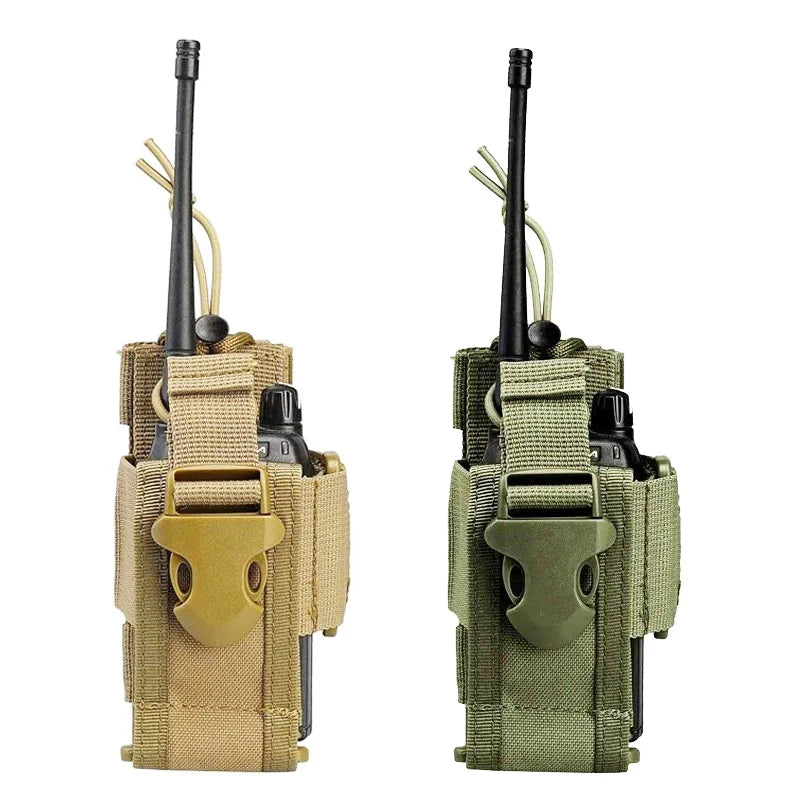 New Tactical Adjustable Walkie Talkie Holder Radio Pouch Hunting