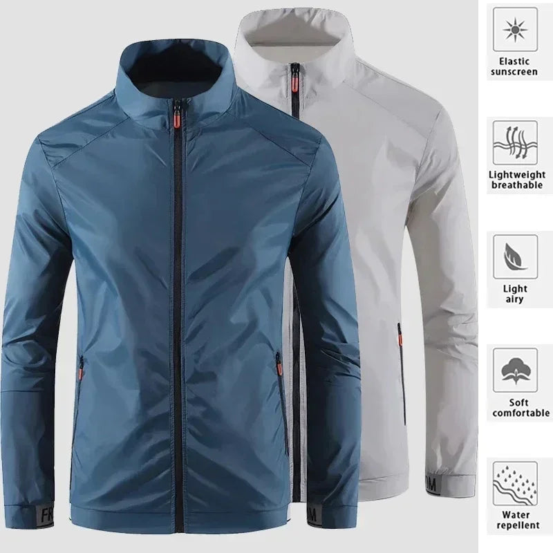 Hiking Skin Jacket Outerwear Coat Camping Rain Jackets Waterproof Sun