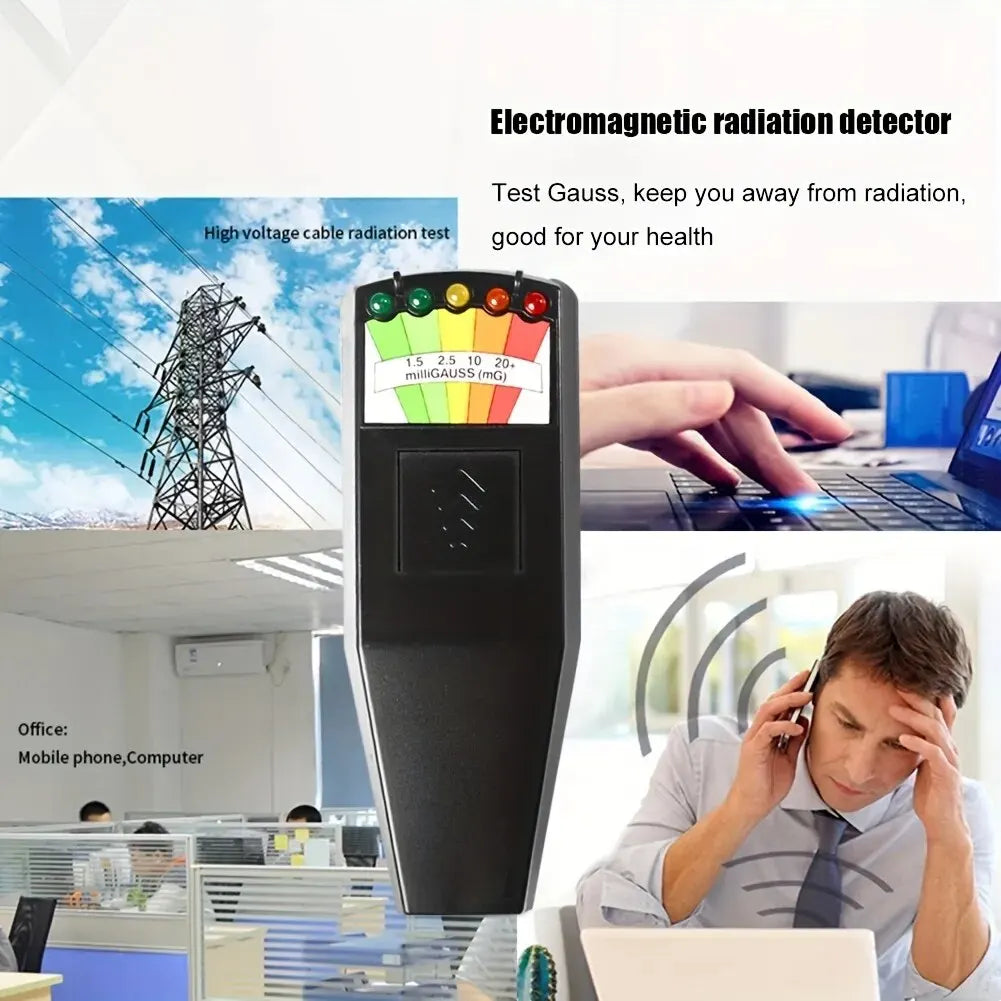 5-LED EMF Meter Magnetic Field Detector Ghost Hunting Paranormal