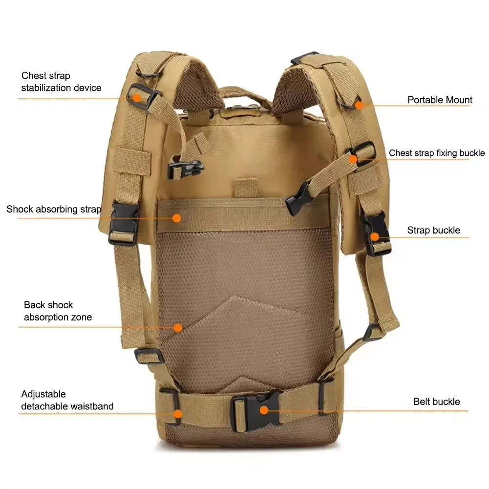 Fishing Tactical Backpack Outdoo Travel Fishing Camouflage Bag