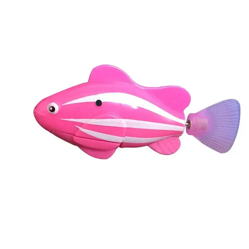 Cat Toy LED Inductive Interactive Swimming Robot Fish Toys Glowing