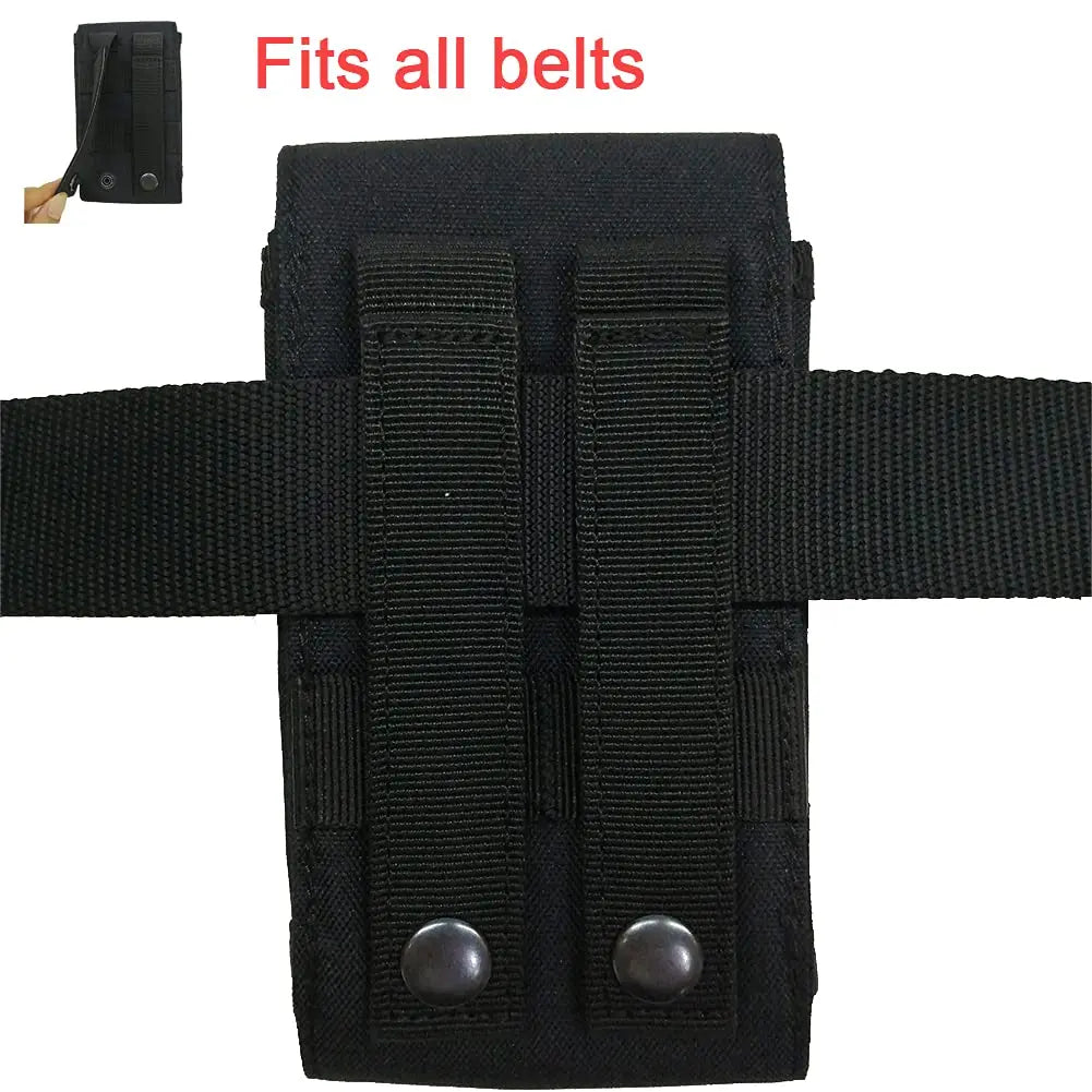 Outdoor Tactical Molle Waist Bag 1000D Oxford Black Storage Fanny Pack