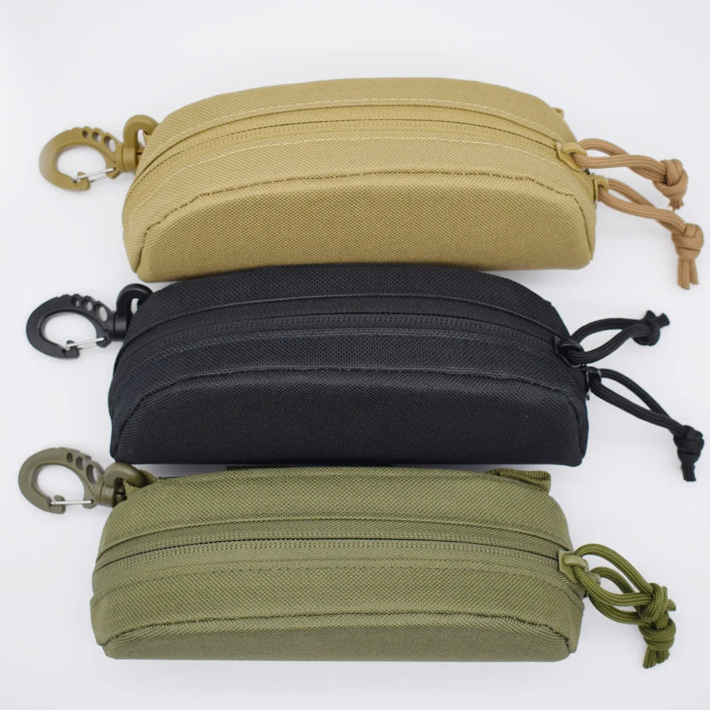 Tactical Molle Glasses Pouch Sunglasses EDC Waist Pack Utility Army