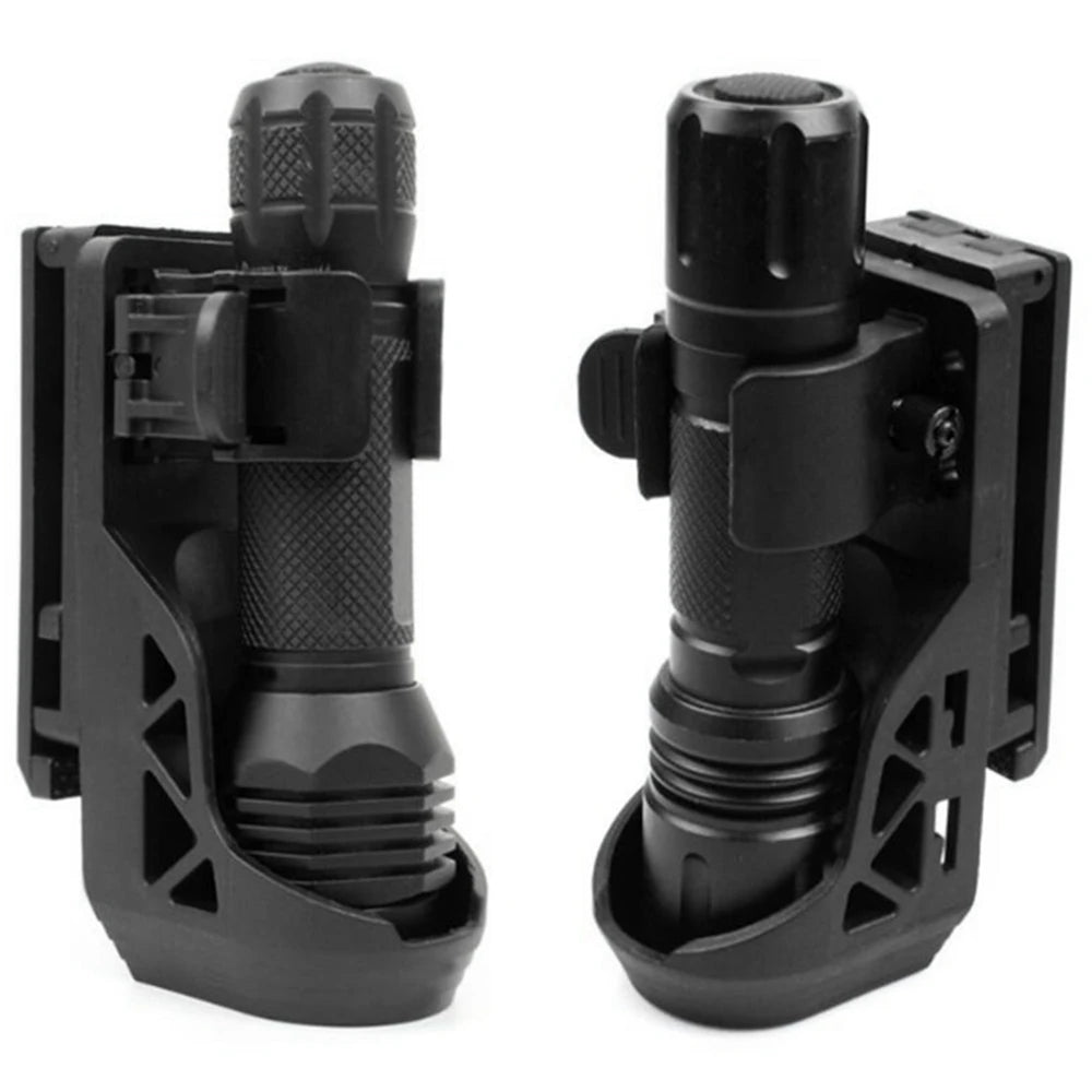 Tactical  360° rotating Flashlight Holster with Lever Side Lock System