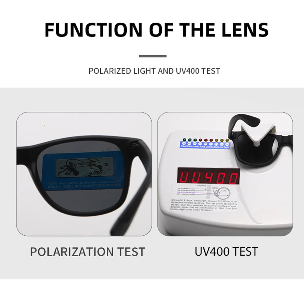 Lunettes de Soleil Polarisées de Marque X pour Hommes - Protection UV, Conduite et Pêche