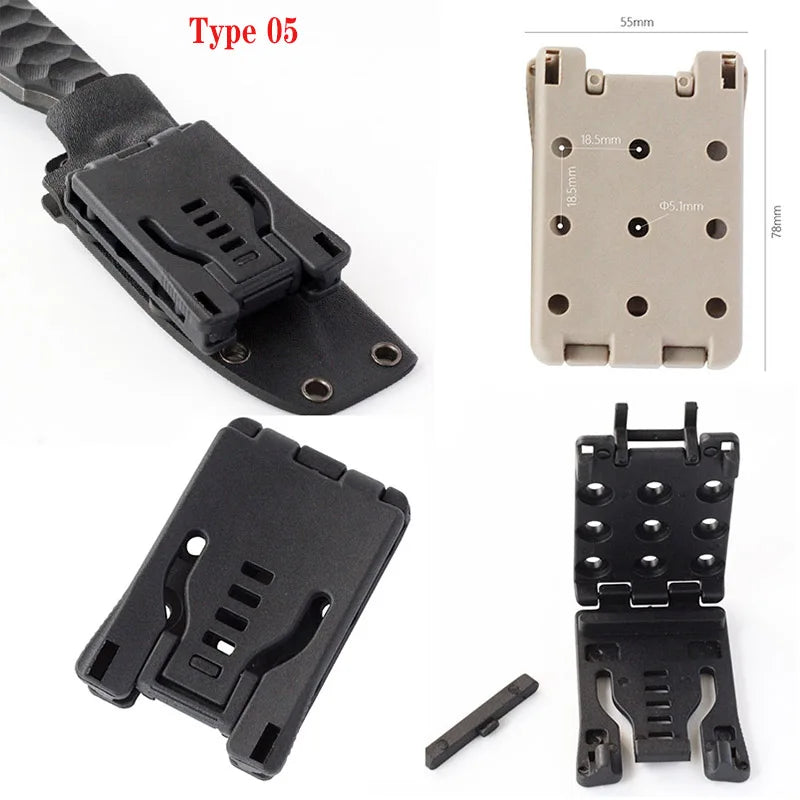 Hunting Kydex Waist Clip Tek Lok Belt Loops Belt Clip For Knife Kydex