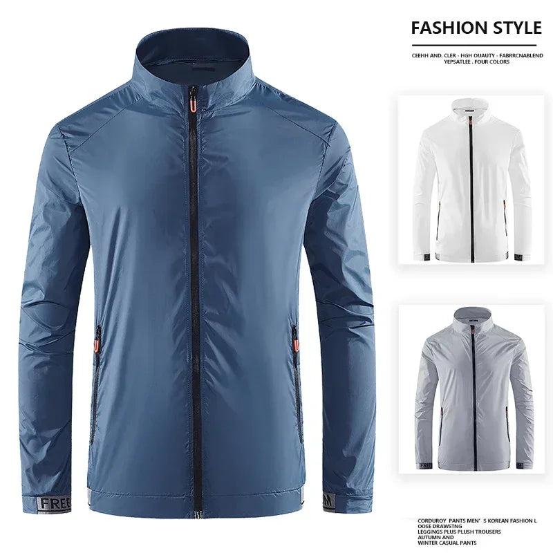 Hiking Skin Jacket Outerwear Coat Camping Rain Jackets Waterproof Sun