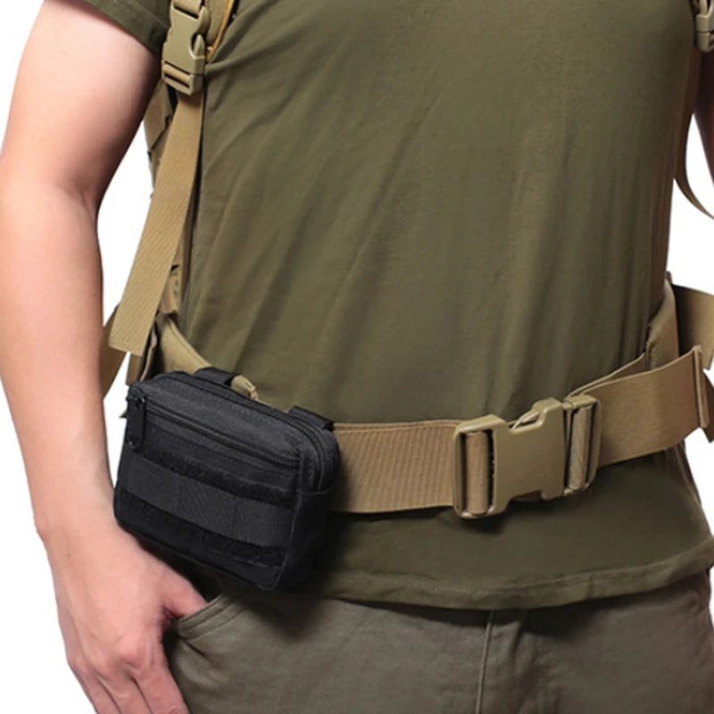 EDC Pack Men Molle Waist Belt Oxford Cloth Hip Pouch Fanny Pack