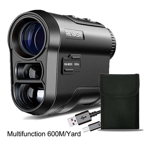 REVASRI Golf Laser Rangefinder 600M Telescope with Flag-Lock Slope Pin