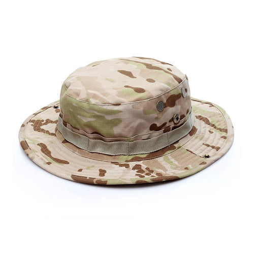 Camouflage Boonie Hat Wide Brim Men Women Sun Hat Outdoor Hiking