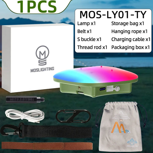 MOSLIGHTING Camping Lantern Outdoor Portable Flashlight Fast
