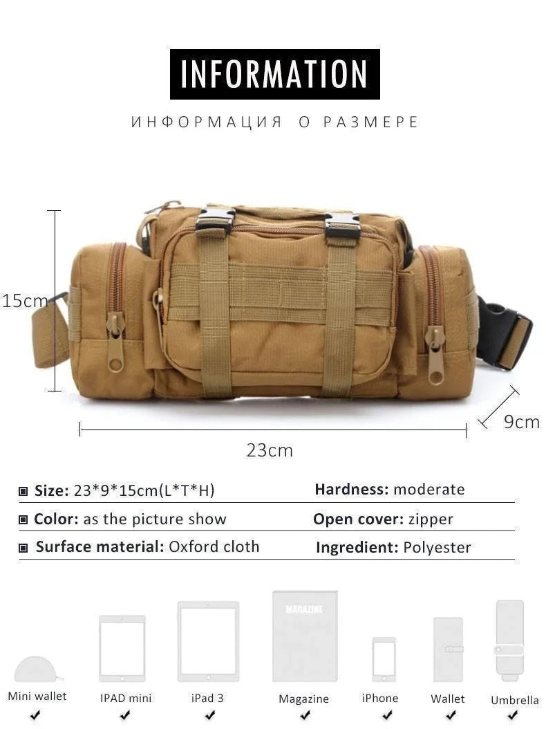 Outdoor Backpack Hunting Waist Pack Waist Bag Camping Hiking Pouch