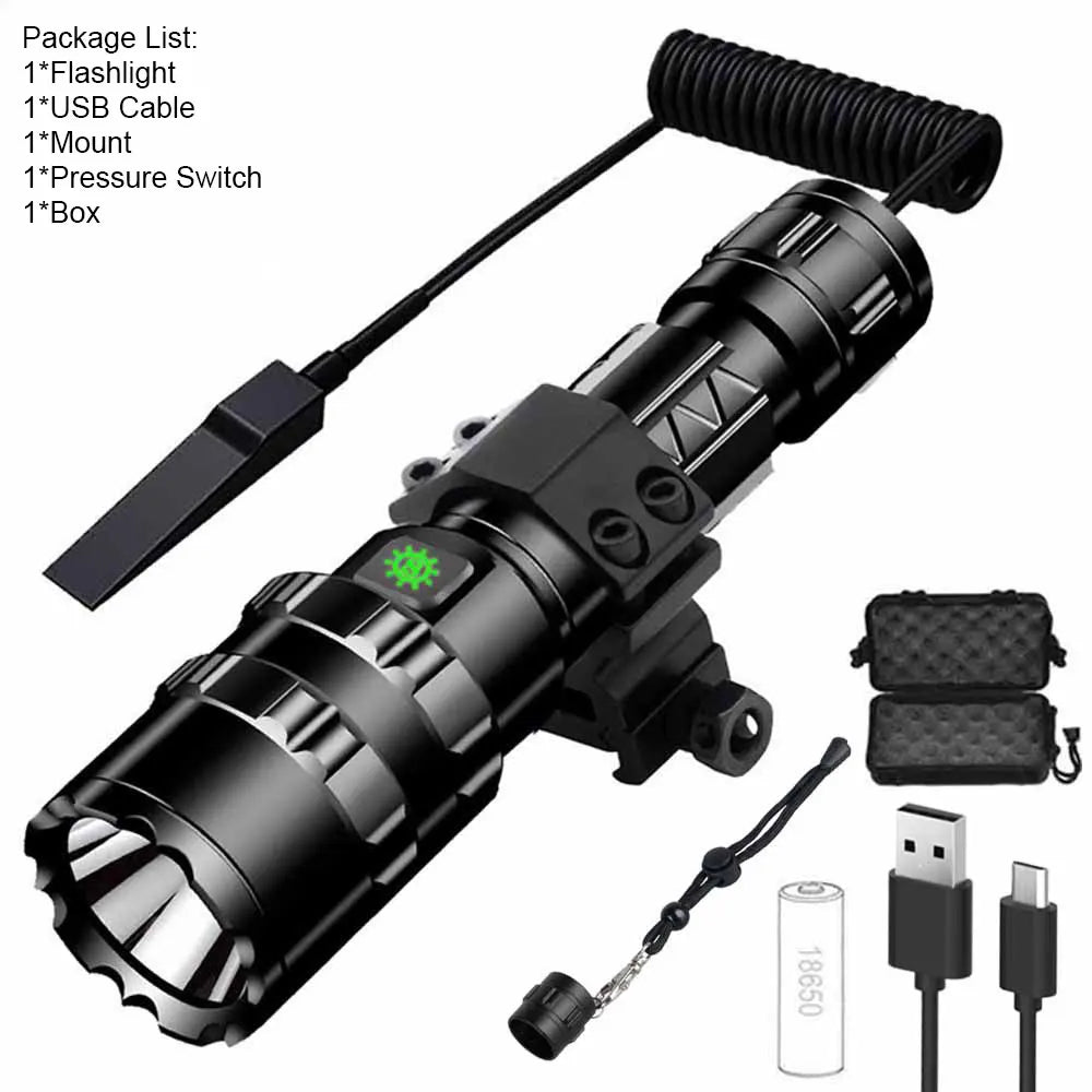 Professional Hunting Tactics Night Reconnaissance LED Flashlight L2