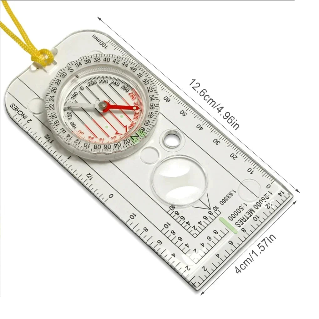 Compass Navigation Map Ruler Reading Scouting Scale Outdoor