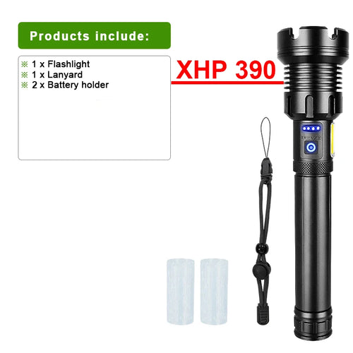 XHP390 Most Powerful Flashlight Usb Rechargeable Flashlight Strong
