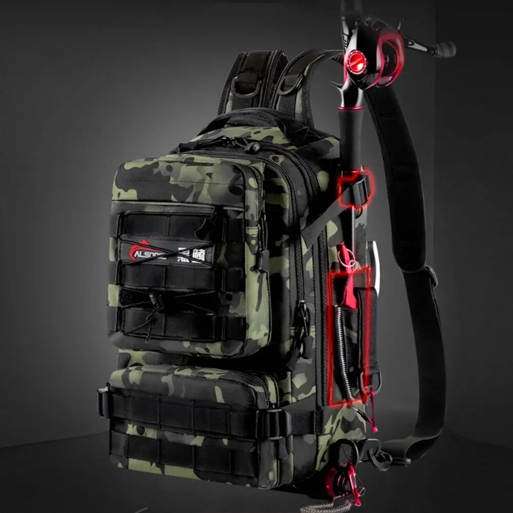 Fishing Tackle Backpack Storage Bag Men Outdoor Shoulder Fishing Lure