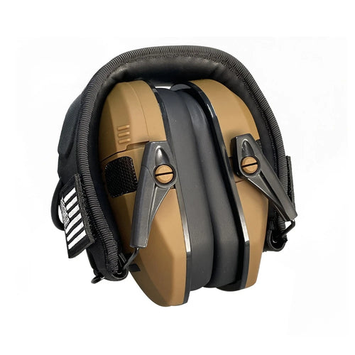 Active Helmet Mounted Earmuffs For Shooting Electronic Hearing