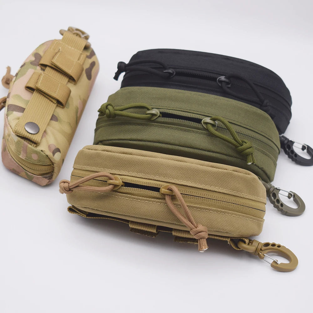 Tactical Molle Glasses Pouch Sunglasses EDC Waist Pack Utility Army