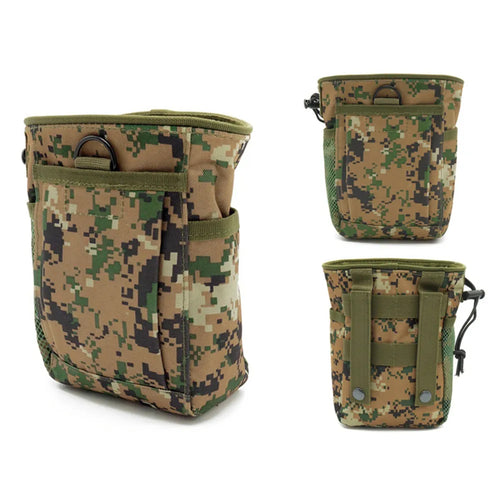 Outdoor 3-5L Tactical Molle 800D Nylon Dump Drop Pouch Recycle Waist